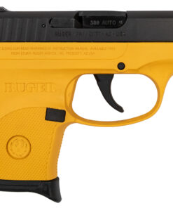 Ruger LCP 380 Auto 6-Round Semi-Auto Pistol with Yellow Frame