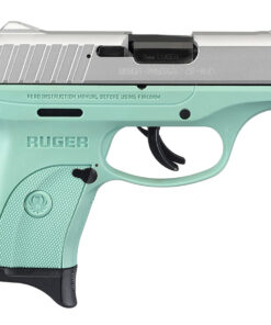 Ruger EC9s 9mm Semi-Auto Pistol with 7-Round Magazine and Turquoise Frame